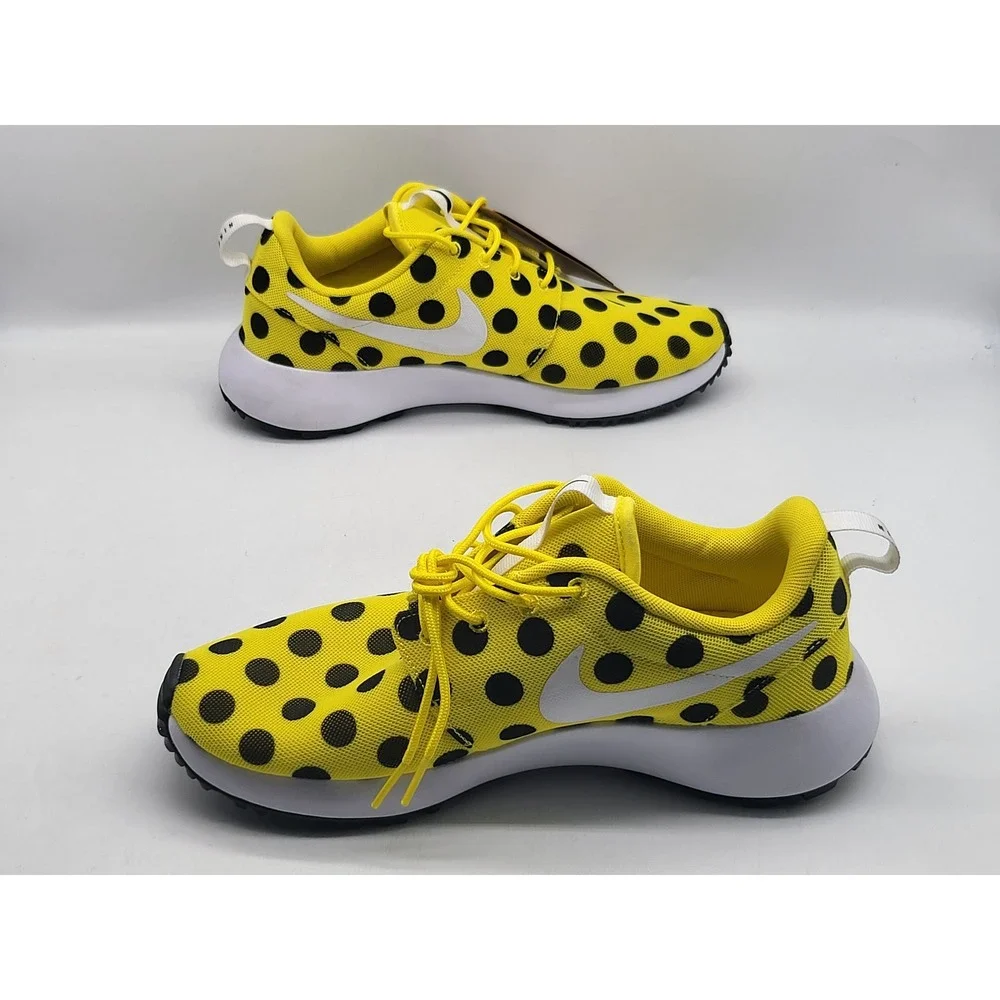 Nike Roshe Golf Next Nature Shoes Yellow Black Polka Dot FD2599 700 Size 6 - Picture 3 of 10